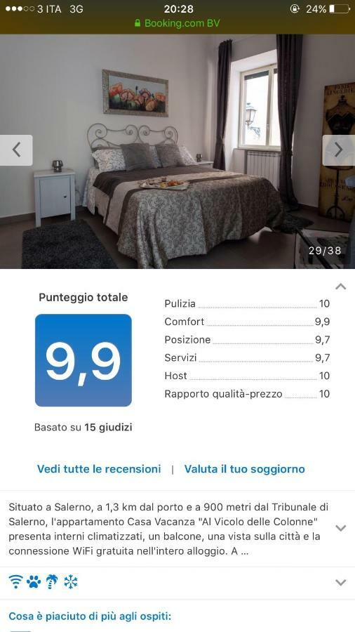 Casa Vacanza "Al Vicolo Delle Colonne" Salerno Bagian luar foto